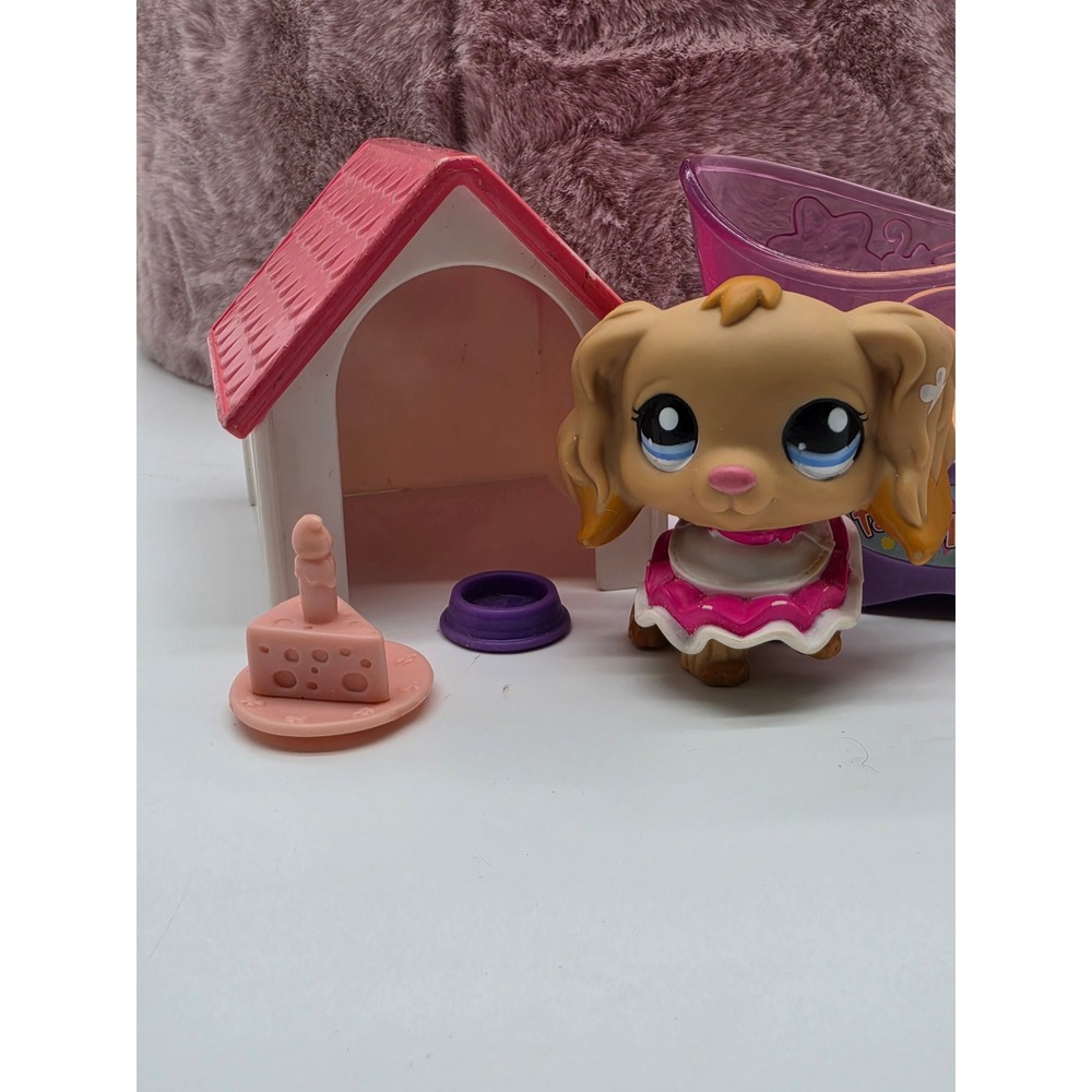Littlest Pet Shop Golden Cocker Spaniel #1716 Dog Figure Dollhouse Accessories - Picture 3 of 16